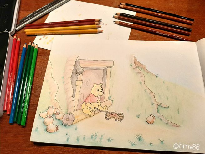 drawing winnie the pooh